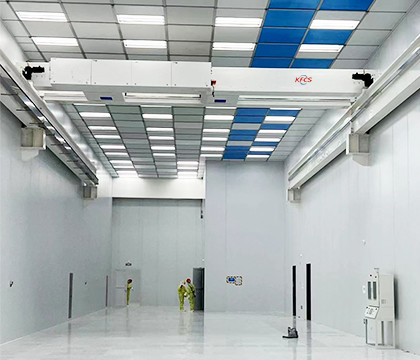 cosmetics cleanroom cranes