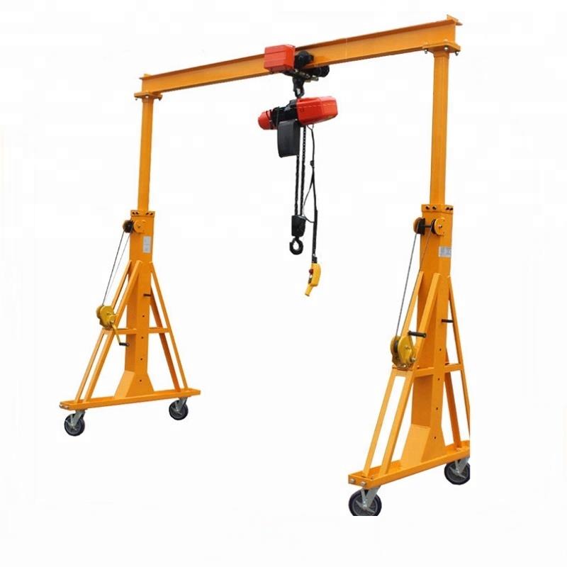 Hand push gantry crane