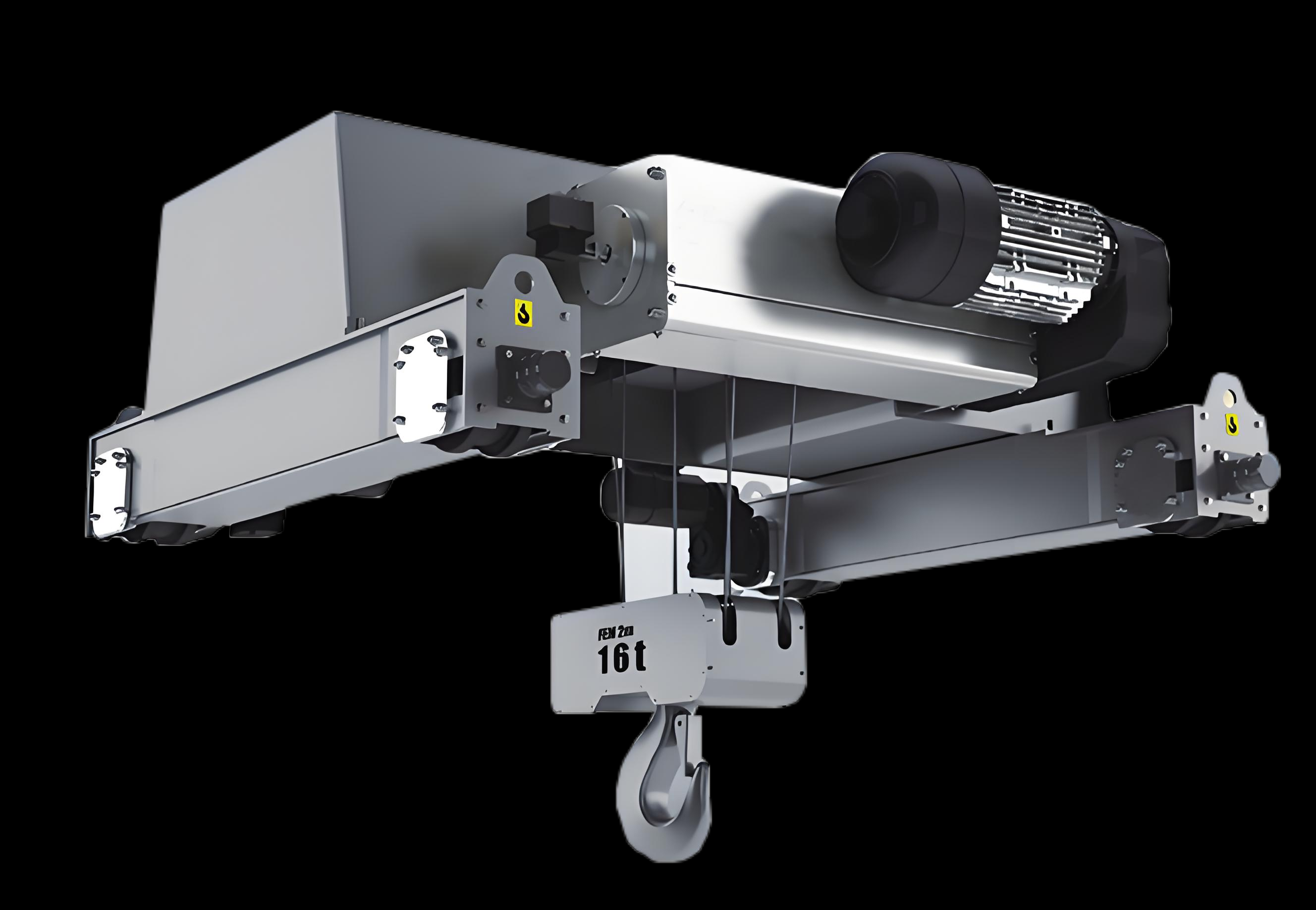 Electric fibre rope hoist